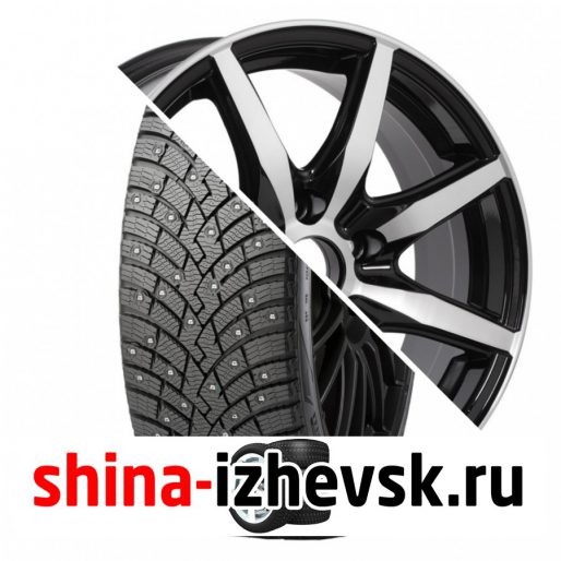 Колесо в сборе Pirelli Winter Ice Zero 2 215/65 R16 T 102 + VENTI 1615 6.5xR16 5×100 ET40 DIA57.1 Глянцевый черный с полированной лицевой частью в Ижевске